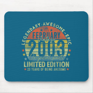 Tapis De Souris Légendes du 23e anniversaire février 1996 Design