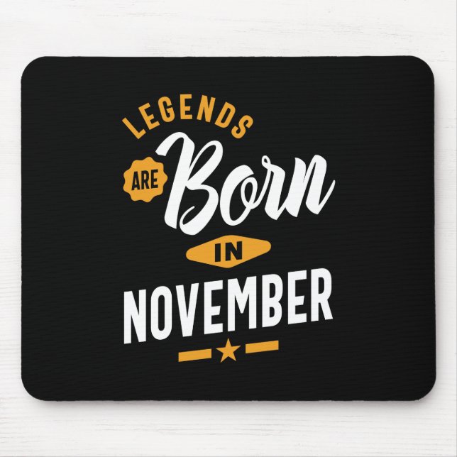 Tapis De Souris Legends Are Born (Devant)