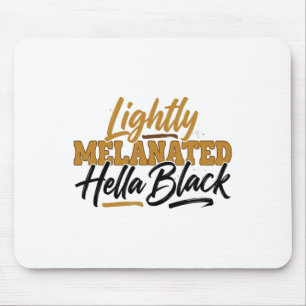 Tapis De Souris Légèrement mélanisée Hella Black Retro Mois de l'H