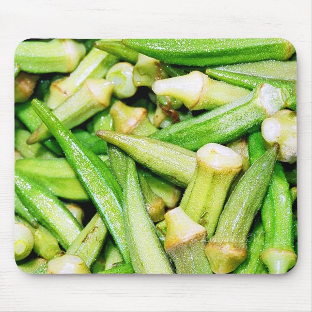 tapis de souris légumes verts okras (Devant)