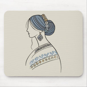 Tapis De Souris L'élégant art populaire ukrainien Mousepad