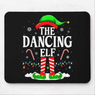 Tapis De Souris L'elfe dansant Xmas drôle de groupe de corresponda