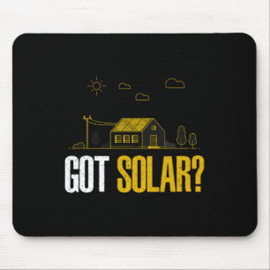 Tapis De Souris L'énergie solaire a des panneaux solaires amusant