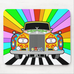 Tapis De Souris Lénon Psychedelic Peint Classic Voiture Mat