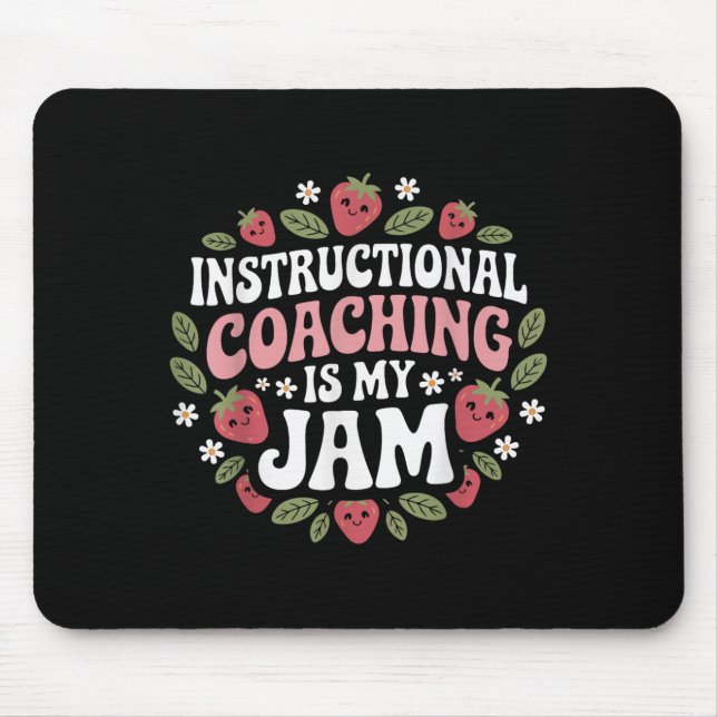 Tapis De Souris L'Entraînement Instructif Est Mon Jam Enseignant E (Devant)