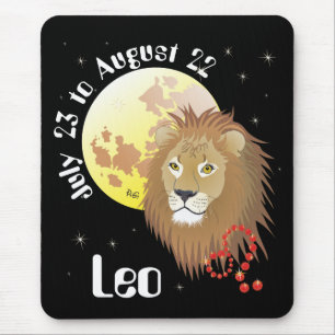Tapis De Souris Leo July 23 à août 22 Mouse Pad
