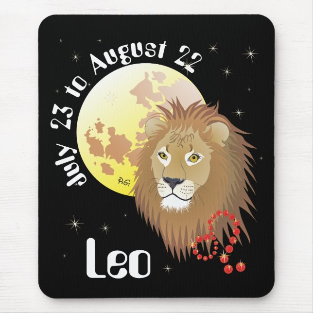 Tapis De Souris Leo July 23 à août 22 Mouse Pad (Devant)