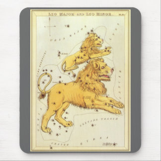 Tapis De Souris Léo le Lion Constellation Vintage Miroir d'Urania