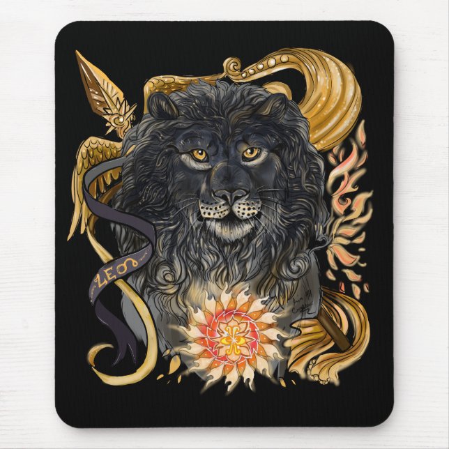 Tapis De Souris Leo Zodiac (Devant)