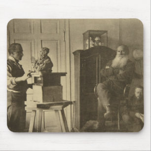 Tapis De Souris Léon Tolstoï et le prince Paolo de sculpteur
