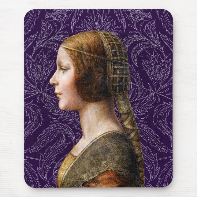 Tapis De Souris Leonardo da Vinci Portrait La Bella Principessa (Devant)