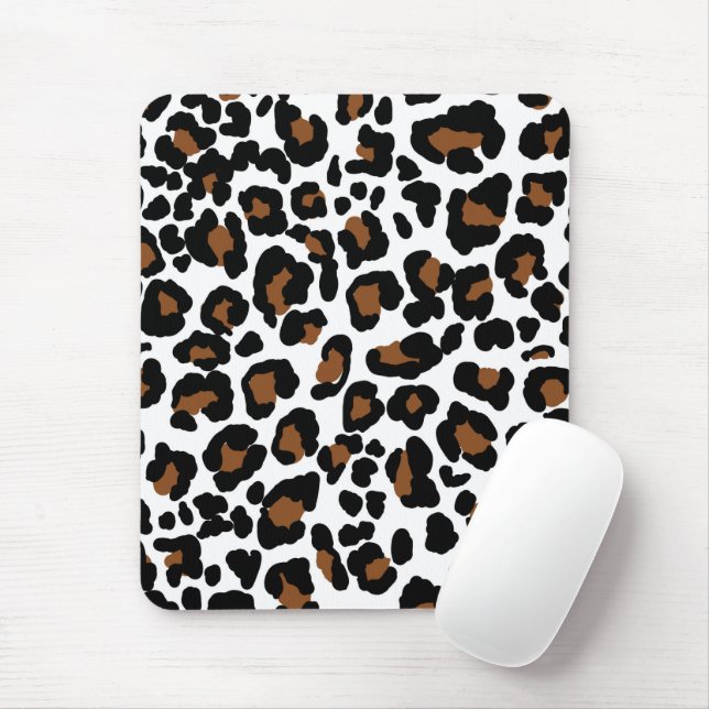 Tapis De Souris Leopard Big Cat Fur Motif Imprimer (Avec souris)