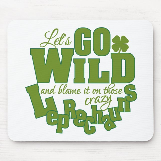 Tapis De Souris Leprechaun mousepad personnalisé (Devant)