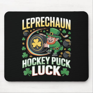 Tapis De Souris Leprechaun Palet de Hockey Chance St Patricks Hock