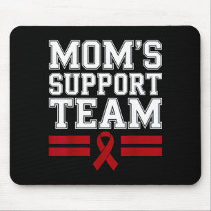 Tapis De Souris L'équipe de soutien de maman famille cancer myélom