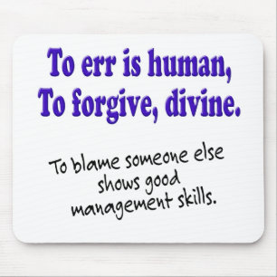 Tapis De Souris L'erreur est humaine