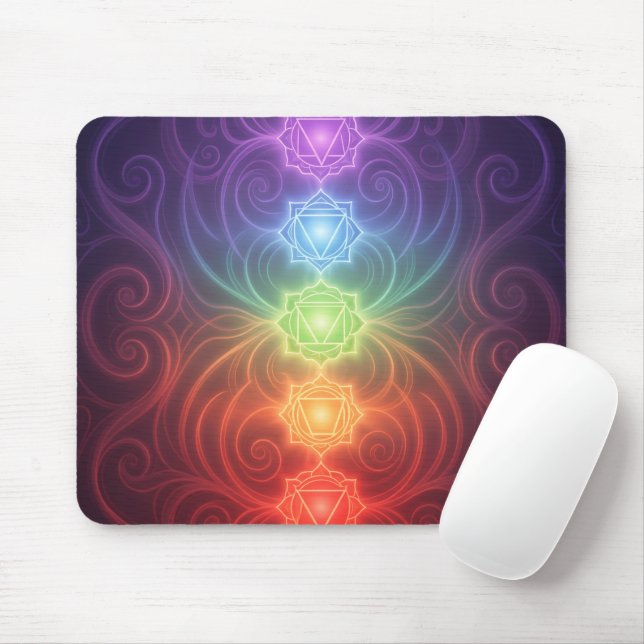 Tapis De Souris Les 7 Chakras (Avec souris)