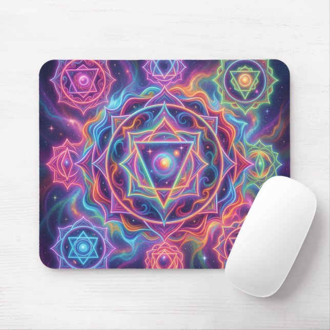 Tapis De Souris Les 7 chakras (Avec souris)