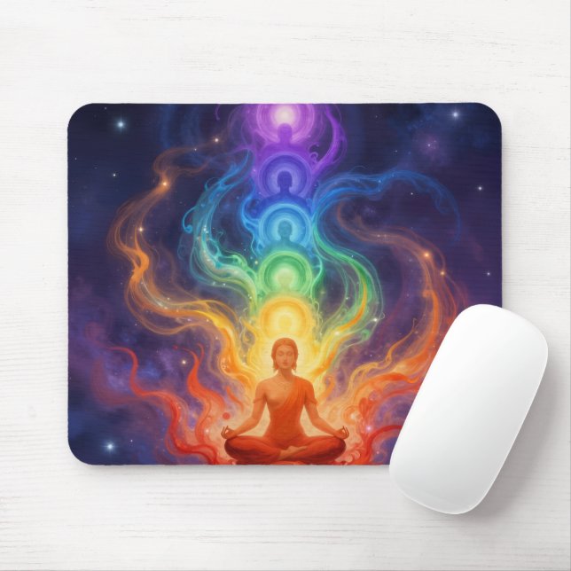 Tapis De Souris Les 7 Chakras (Avec souris)
