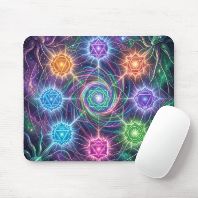 Tapis De Souris Les 7 chakras (Avec souris)