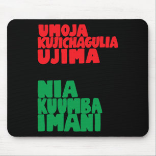 Tapis De Souris Les 7 Principes De Nguzo Saba Kwanzaa African Ame