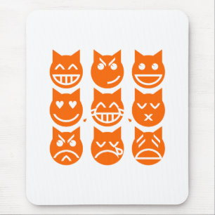 Tapis De Souris Les 9 vies du chat Emoji