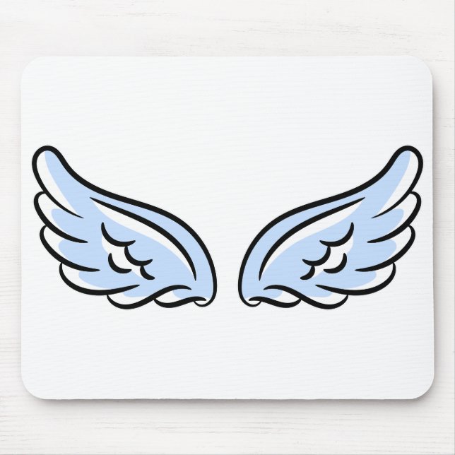 Tapis De Souris Les ailes du petit ange mignon (Devant)