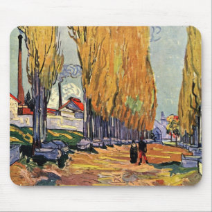 Tapis De Souris Les Alyscamps (Cimetière) de Vincent van Gogh