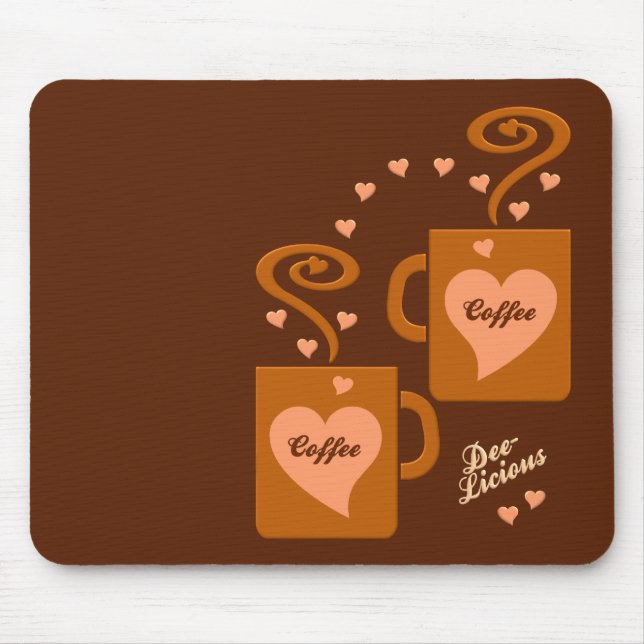 Tapis De Souris Les amateurs de café mousepad, personnaliser (Devant)
