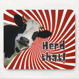 Tapis De Souris Les Amateurs De Vache Holstein - 'Herd That! Tapis