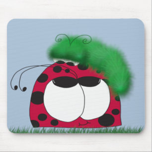 Tapis De Souris Les amis rares Ladybug et Caterpillar