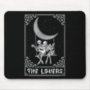 Tapis De Souris Les amoureux Carte Tarot Vintage Ske Gothique Hall