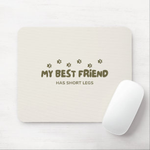Tapis De Souris Les amoureux des chiens joueurs 'Mon meilleur ami