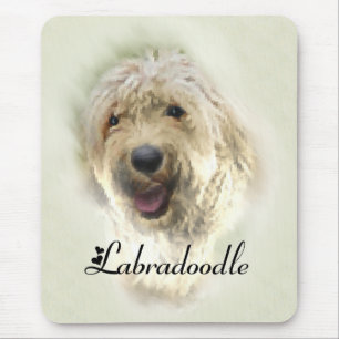 Tapis De Souris Les amoureux du Labradoodle