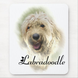 Tapis De Souris Les amoureux du Labradoodle