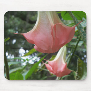Tapis De Souris Les anges roses trompent les fleurs