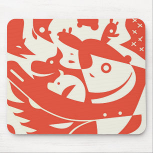 Tapis De Souris Les animaux soustraient Mousepad