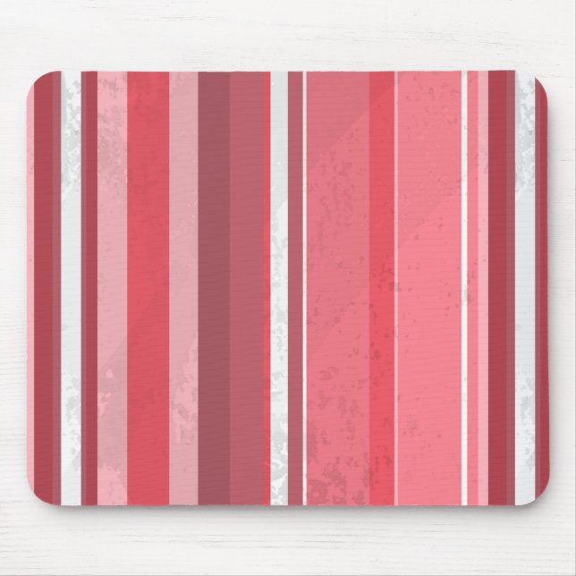 Tapis De Souris les années 70 rayures roses (Devant)