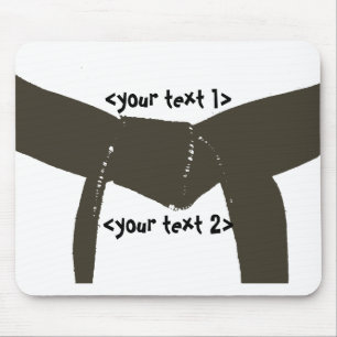 Tapis De Souris Les arts martiaux brunissent la ceinture