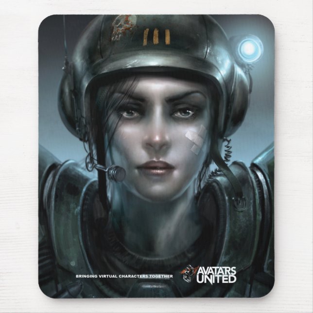 Tapis De Souris Les avatars ont uni Mousepad (la science fiction) (Devant)