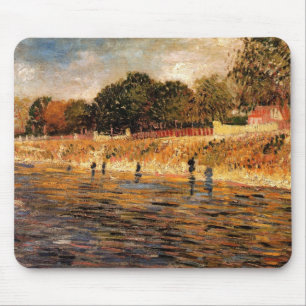 Tapis De Souris Les berges de la Seine par Vincent van Gogh