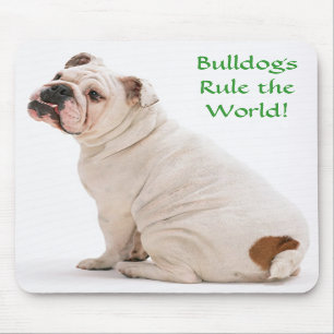 Tapis De Souris Les Bulldogs gouvernent le monde Mousepad