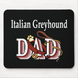 Tapis De Souris Les cadeaux de Greyhound Dad en Italie