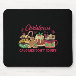 Tapis De Souris Les calories de Noël ne comptent pas les cookies d