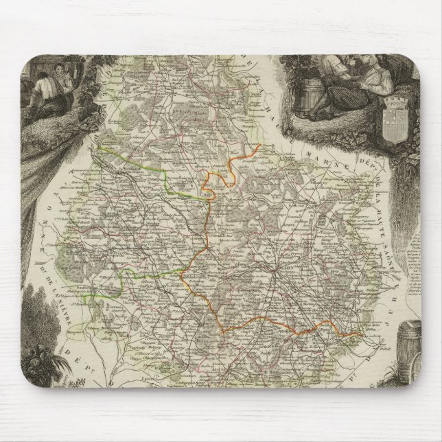 Tapis De Souris Les canaux et les routes (Devant)