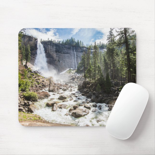 Tapis De Souris Les cascades | Nevada Fall, Yosemite, CA (Avec souris)