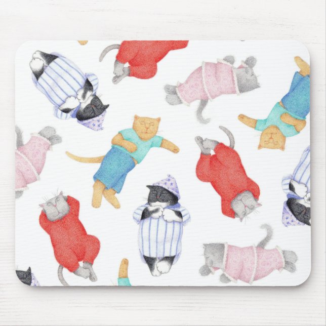 TAPIS DE SOURIS LES CHATS EN PYJAMA (Devant)