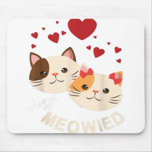 Tapis De Souris Les chats s'embrassent ensemble Ju Ju Ju Joyeux Ma