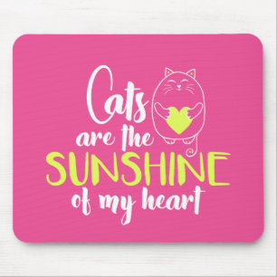 Tapis De Souris Les chats sont le soleil de My Heart Mouse Pad