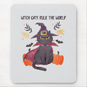 Tapis De Souris Les Chats-Sorcières dominent le monde